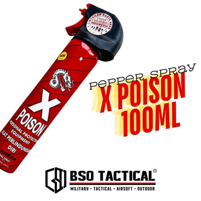Semprotan Pepper Spray X Poison Self Defense EDC ORIGINAL