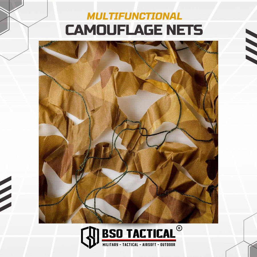 Multifunctional Camouflage Net Tenda Kain Jaring Multifungsi 3x2m Desert Color