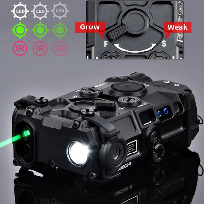 Senter ET Style OGL Green Laser IR Flashlight Picatinny Full Metal Illuminator
