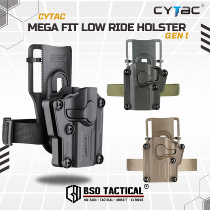 Cytac Mega Fit Tactical Holster Universal Low Ride Belt Loop ORIGINAL