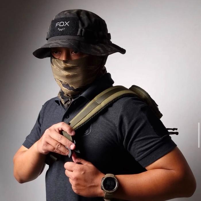 FOX TWO Topi Rimba Boonie Hat Outdoor Camouflage ORIGINAL FOXTWO