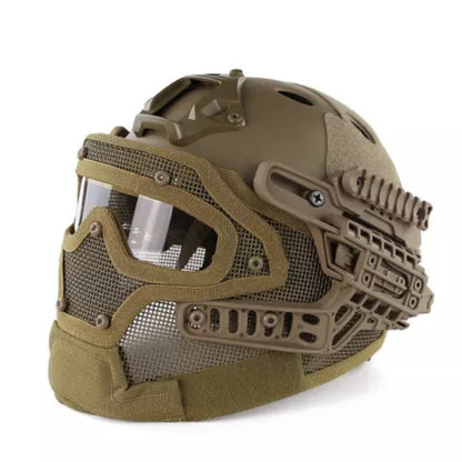 Helm Tactical Emerson G4 Full Gear Face Protection Mask Goggle Ori