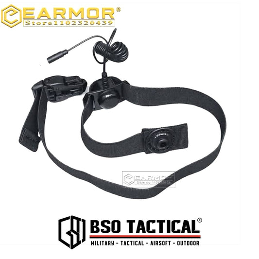 Earmor S20 Throat Microphone Tactival Headphone Strap Earmuff for M32