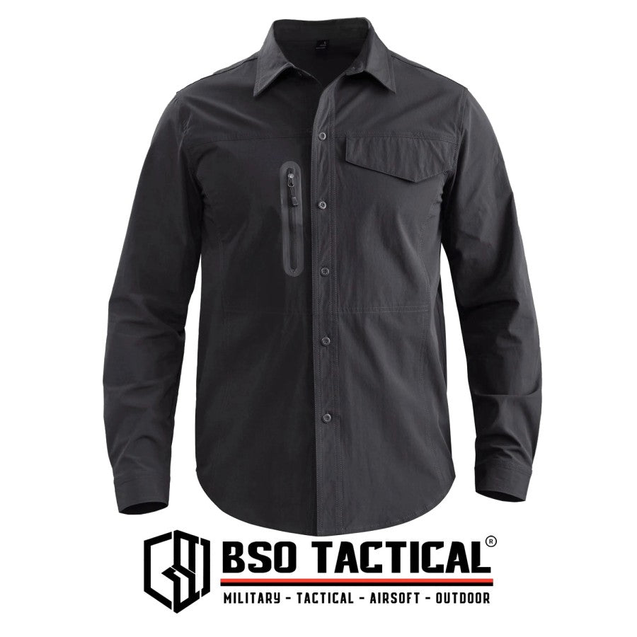 Kemeja Parasut Tactical Quick Dry Combat Long Sleeve Shirt Outdoor Casual Pria
