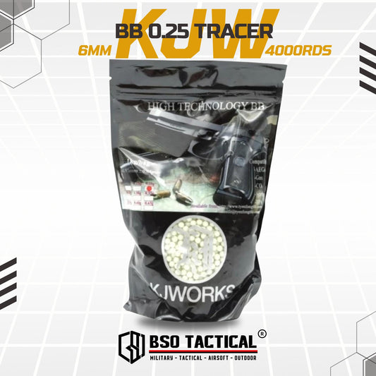BB Green Tracer Airsoft 6mm KJW 0.25 0,25 4000rds High Precision ORI