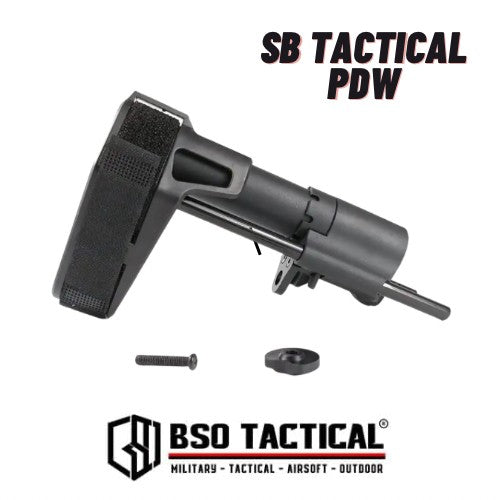Popor SB Tactical Style PDW Airsoft AEG GBBR Stabilizer Brace Stock