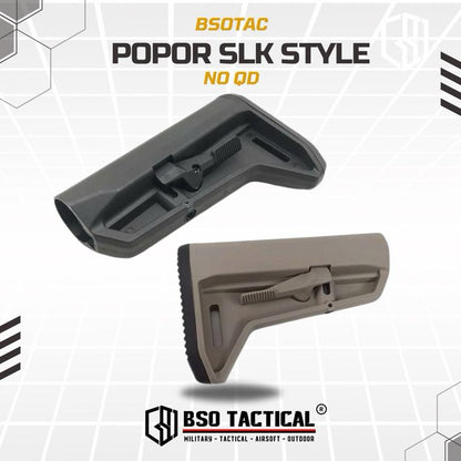 BD Tactical Popor SL Style For Airsoft AEG GBBR WGB Polymer Buttstock