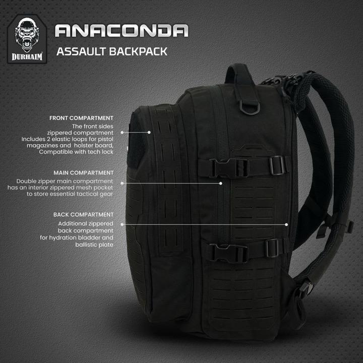 Tas Ransel Tactical Durhaim Anaconda Backpack Multifungsi Outdoor EDC Bag ORIGINAL