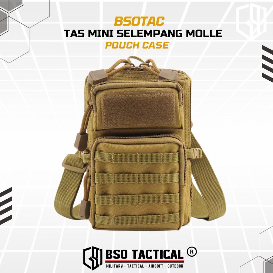 Outdoor Pouch EDC Tas Mini Selempang Bag Molle Pouch Case Nylon - TS231