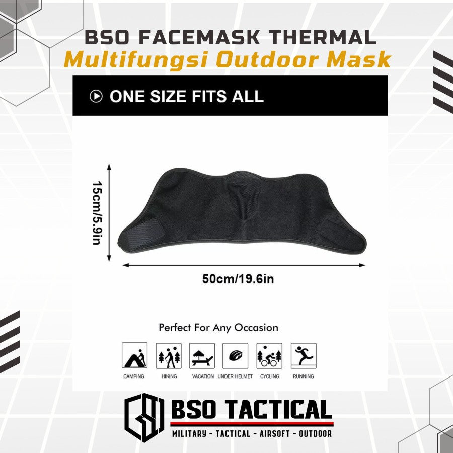 BSO Multifunctional Thermal Face Mask Outdoor Breathable Half Face Mask