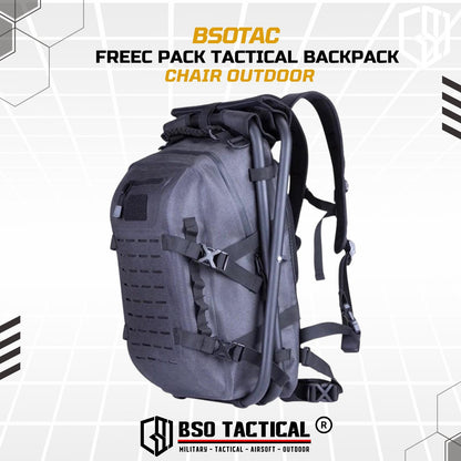 Freec Pack Tactical Outdoor Backpack Chair Camping Hiking Bag Molle