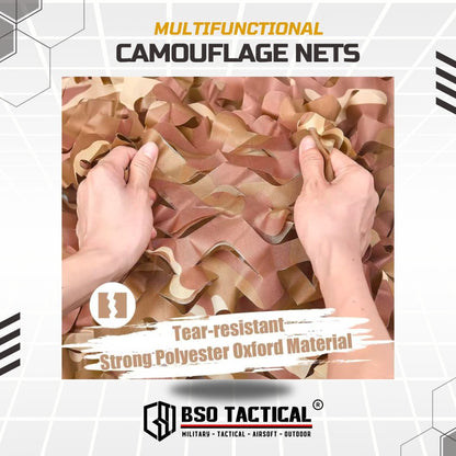 Multifunctional Camouflage Net Tenda Kain Jaring Multifungsi 3x2m Desert Color