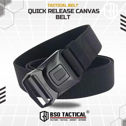 Ikat Pinggang Tactical Belt Rustproof Canvas Metal Buckle Casual Outdoor Belt