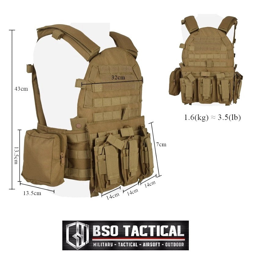 Rompi Outdoor Sport SA Vest Protection Body Armour Combat Full Set Outdoor