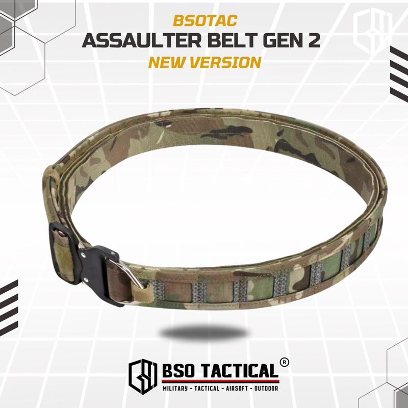 Ikat Pinggang WS Assaulter Tactical Belt Gen 2 Molle Warbelt Outdoor Quick Release Buckle 3 in 1