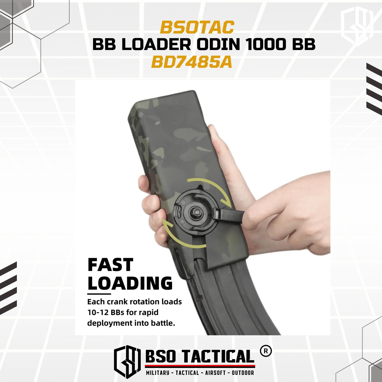 BB Loader Odin Style 1000 BB for M 4 556 Mag AEG Midcap Hicap