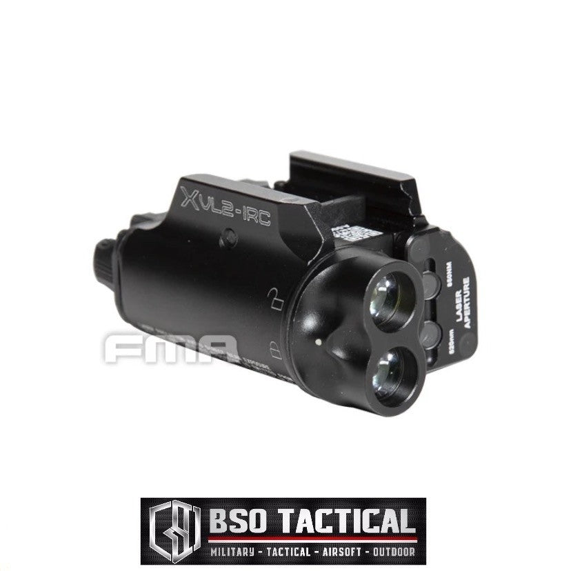 FMA Tactical Flashlight SF XVL2 IRC LED Light Red Laser Metal