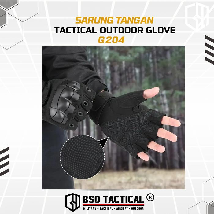 Sarung Tangan Tactical G3 Fingerless Outdoor Glove G204