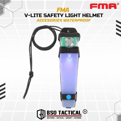 FMA V-Lite Safety Light Helmet Outdoor Accesories Signal Waterproof