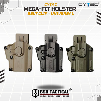 Holster Tactical Cytac Gen 1 Mega Fit Gen 1 Holster Universal 80+ Type Original - Belt Clip / Paddle