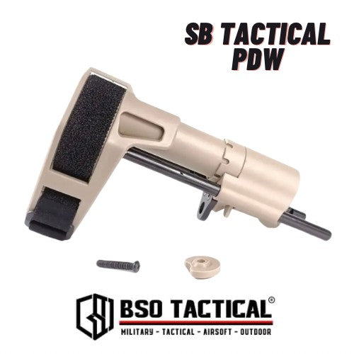 Popor SB Tactical Style PDW Airsoft AEG GBBR Stabilizer Brace Stock