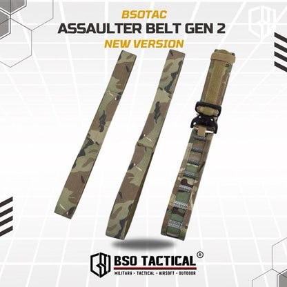 Ikat Pinggang WS Assaulter Tactical Belt Gen 2 Molle Warbelt Outdoor Quick Release Buckle 3 in 1