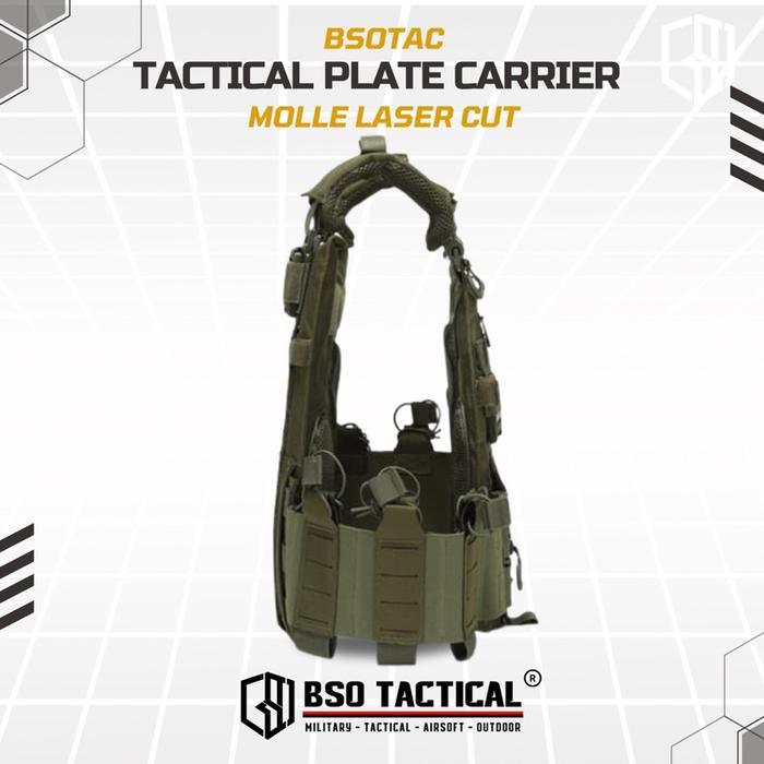 Rompi Olahraga LAVC Tactical Jungle Adventure Kit Vest Modular Molle Laser Cut Training Vest Gym Fitness Hyrox Outdoor