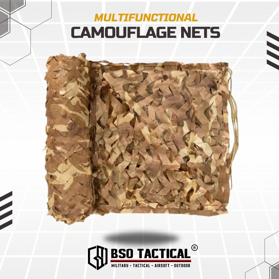 Multifunctional Camouflage Net Tenda Kain Jaring Multifungsi 3x2m Desert Color