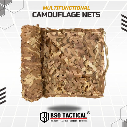 Multifunctional Camouflage Net Tenda Kain Jaring Multifungsi 3x2m Desert Color