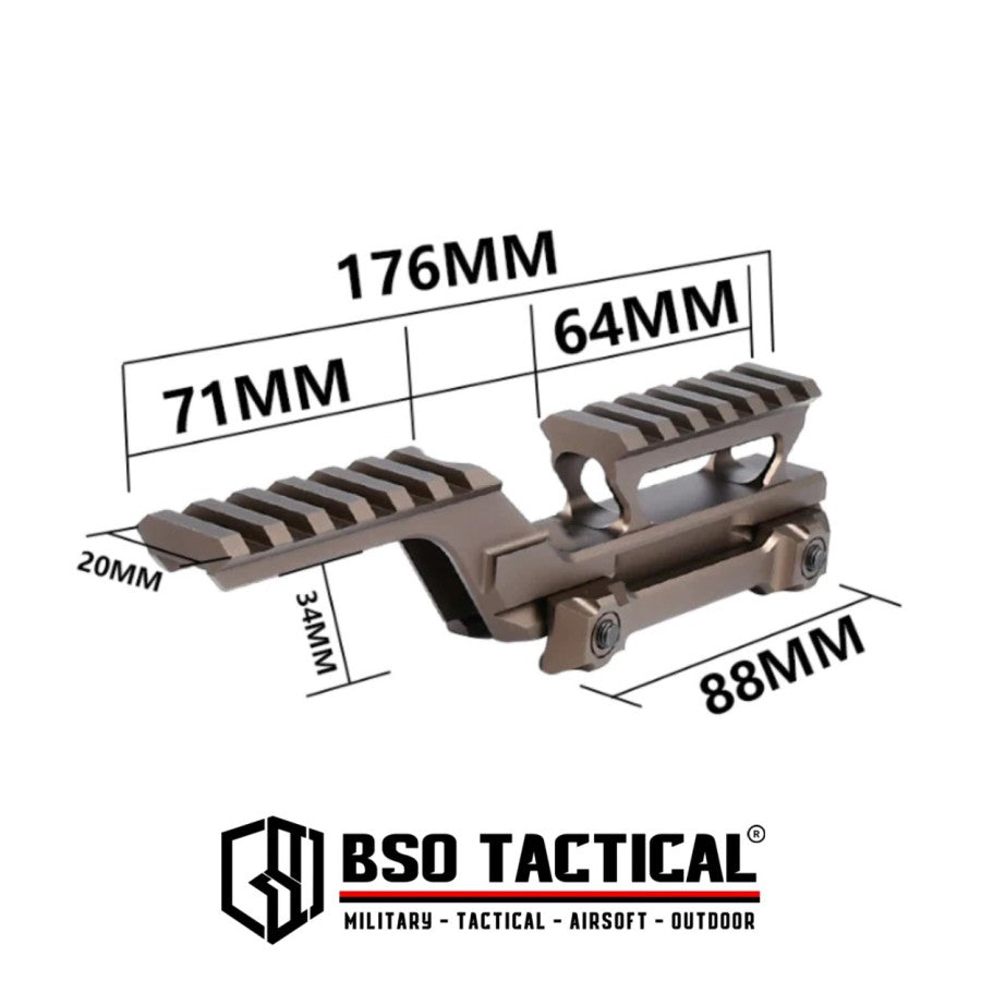 GBRS Hydra Style Low Mount Picatinny for Holosight Anpeq Full Metal