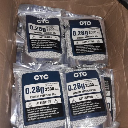 BB CYC 6mm 0.28 g 0,28 g 3500 Shots Original For Airsoft - ORIGINAL