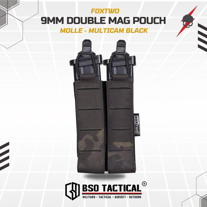 FOX TWO 9mm Double Mag Pouch Molle Universal ORIGINAL Foxtwo