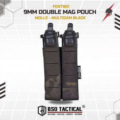 FOX TWO 9mm Double Mag Pouch Molle Universal ORIGINAL Foxtwo
