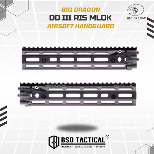 Big Dragon DD Style RIS III Handguard CNC Alumunium for Toys