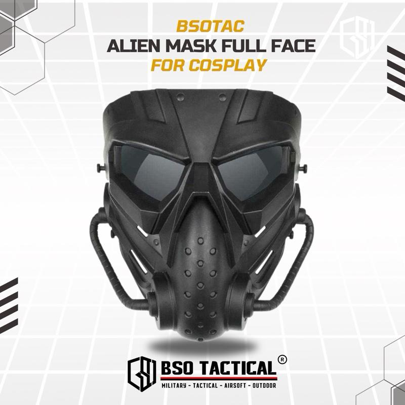 Topeng Mainan Cosplay Mask Alien Polymer Full Face Mask for Patry Toys Outdoor Sport