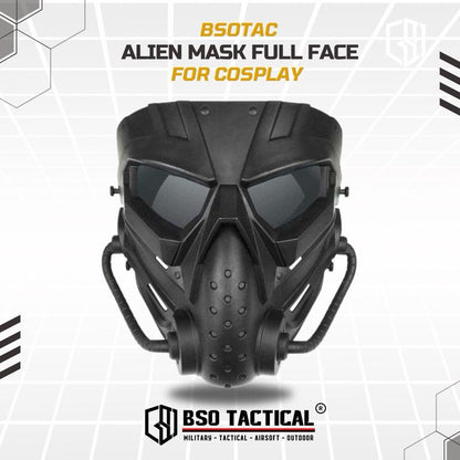 Topeng Mainan Cosplay Mask Alien Polymer Full Face Mask for Patry Toys Outdoor Sport