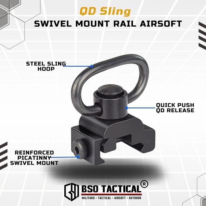BSOTAC Swivel QD Sling Quick Release Attachment Picatinny Alumunium Alloy