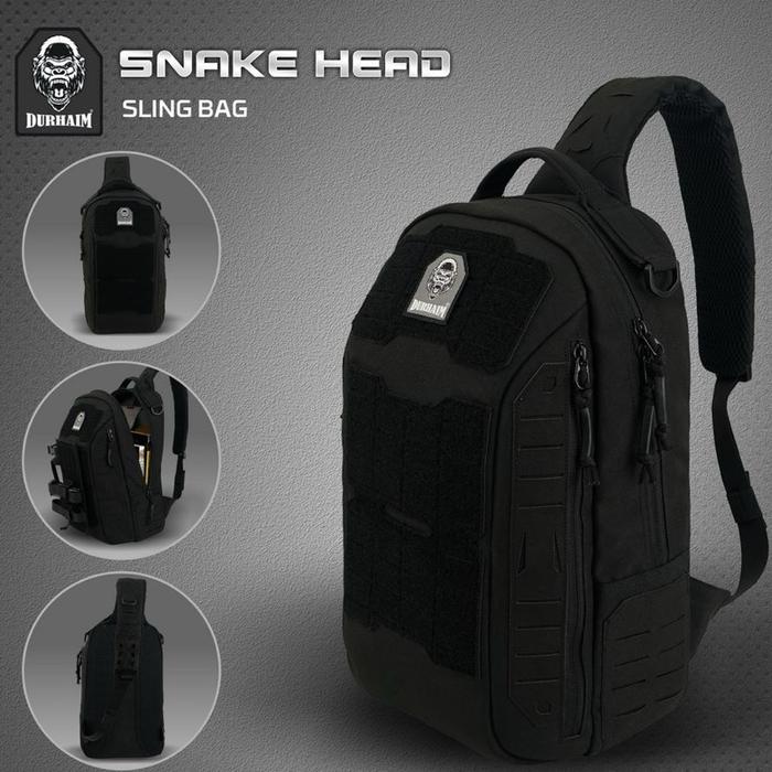 Tas Tactical Sling Bag Durhaim Snake Head Outdoor Daily EDC Bag - ORIGINAL