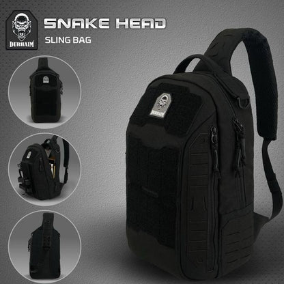Tas Tactical Sling Bag Durhaim Snake Head Outdoor Daily EDC Bag - ORIGINAL