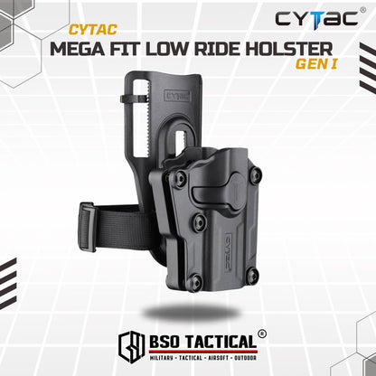 Cytac Mega Fit Tactical Holster Universal Low Ride Belt Loop ORIGINAL