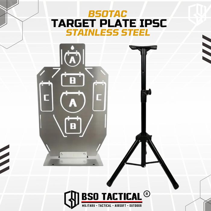 Target Plate Stainless Steel IPSC Practice Competition untuk Latihan WGB GBB GBBR