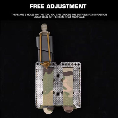WS Double Pouch FC Style Molle System for 9mm Tactical Dual Slot for MG Flashlight EDC Gear Outdoor