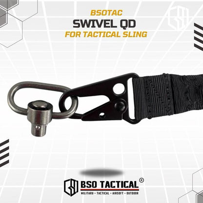 BSOTAC Swivel QD untuk Sling dengan Kaitan Sling Ring QD Quick Release Button Alloy