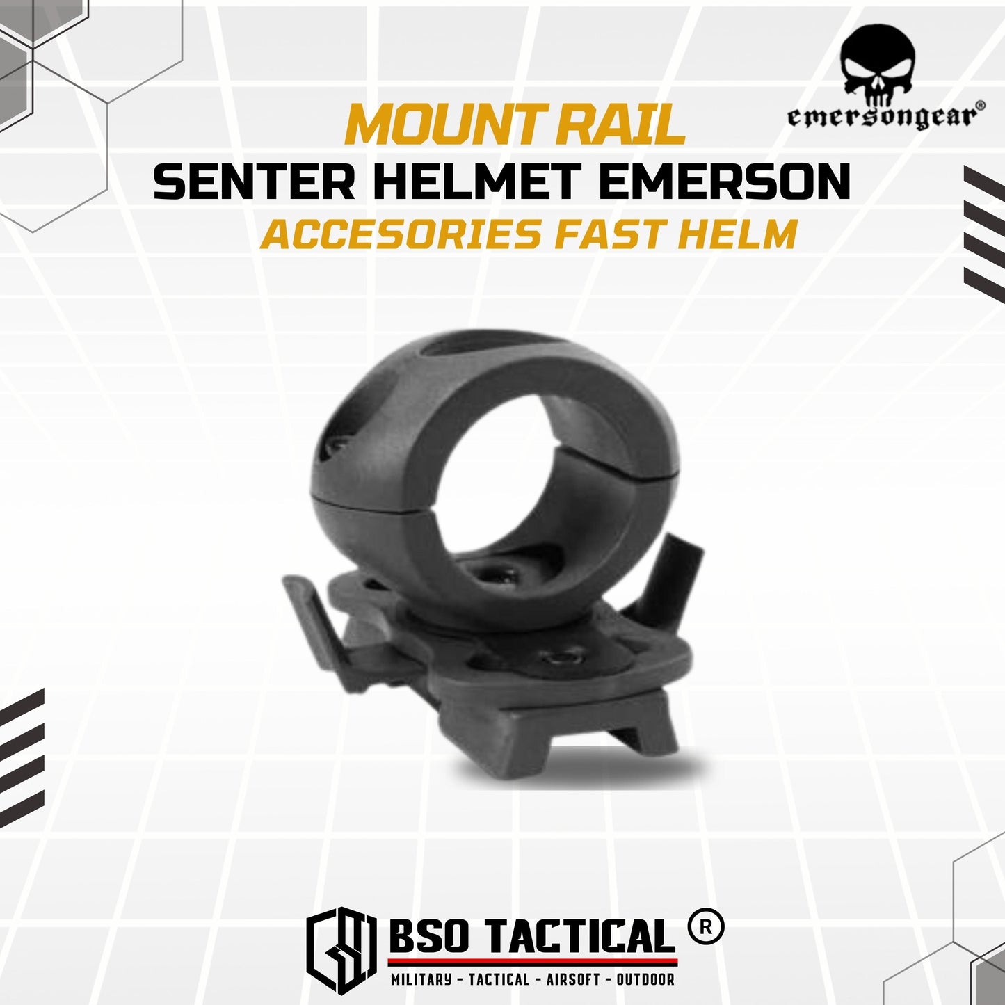 Mounting Senter Mount Rail Flashlight for ARC Rail  Helmet Accesories Fast Helm ABS Outdoor