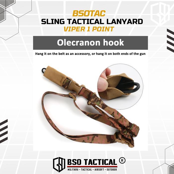 Sling Tactical Lanyard Viper 1 Point Strap Adjustable Metal Hook