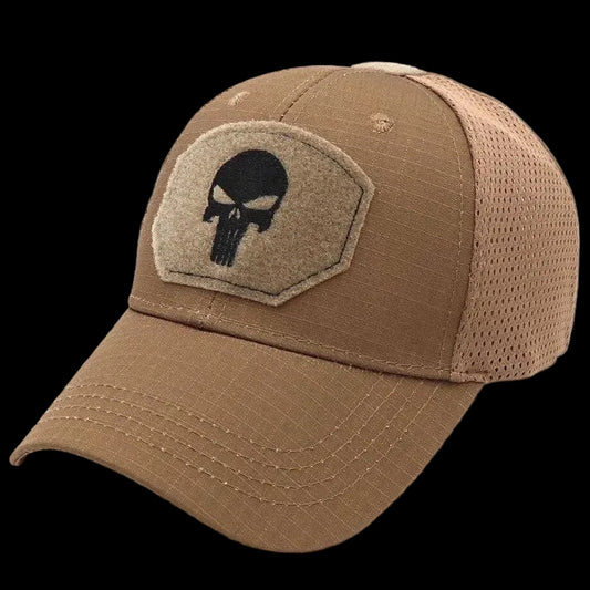 Topi Velkro Punisher Tactical Outdoor Mesh Hat Ripstop Allsize