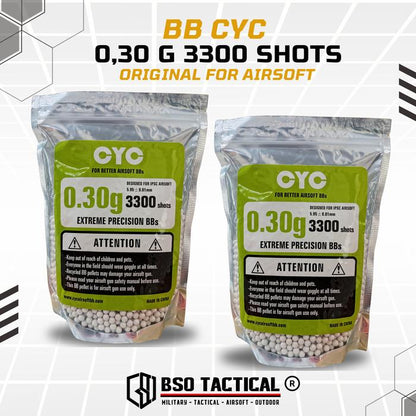 BB CYC 6mm 0.30 g / 0,30 g 3300 Shots Original For Airsoft - ORIGINAL