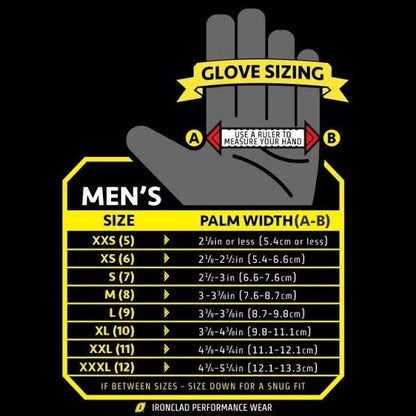Sarung Tangan Ironclad Command Impact Full Finger Protection Touchscreen Outdoor Glove ( IEXT IBLK )