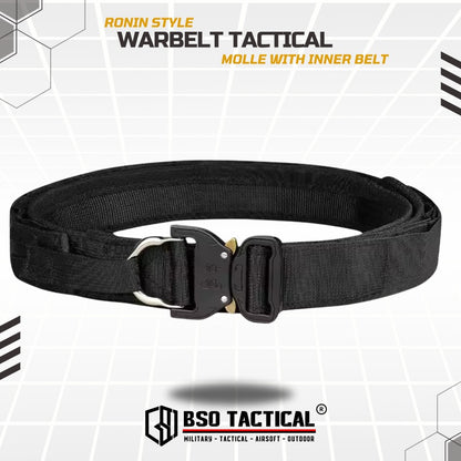 Ikat Pinggang Outdooor Belt Molle 2 Layer dengan Buckle Alloy dan Sistem Molle untuk Perlengkapan Outdoor Outer Inner Belt