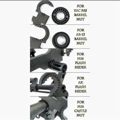Kunci Serbaguna Tools Delta Ring Barrel Nut Buffer Tube Wrech Steel Material